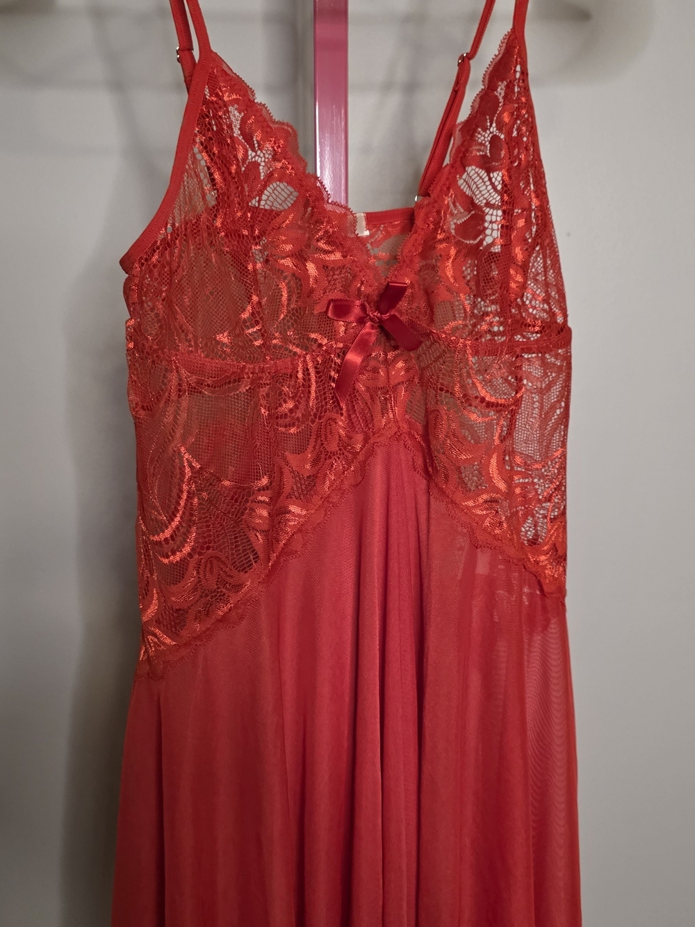 AvidLove Red Lace Sheer Nightgown Sz S - Women Intimates & Sleepwear